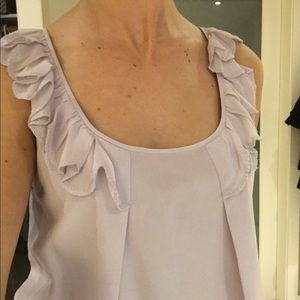100% silk mauve Wilfred flowy top